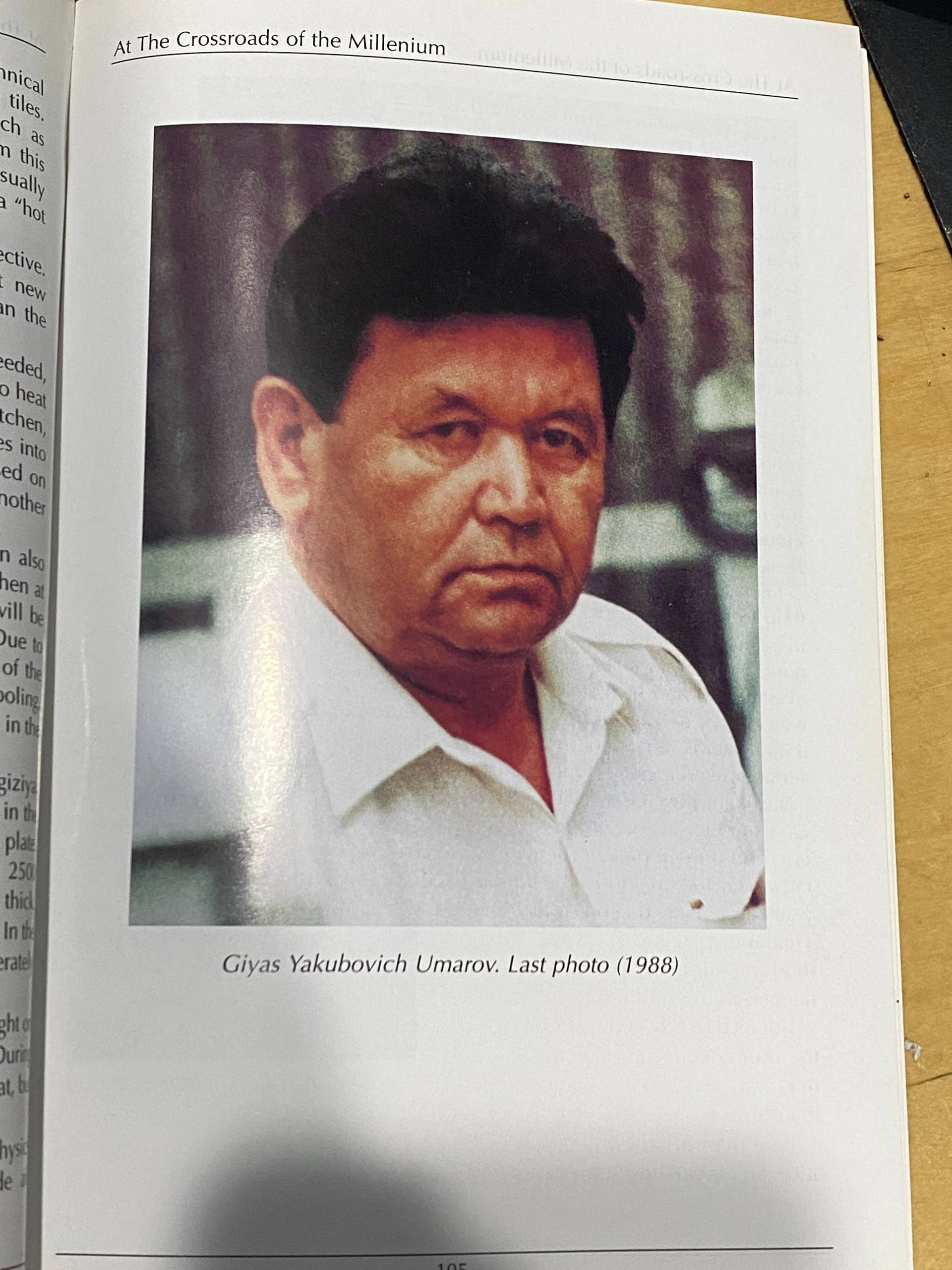 Giyas Yakubovich Umarov, last photo (1988)